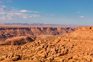 ai gerado deserto panorama fundo foto