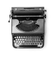 Antiguidade máquina de escrever isolado foto