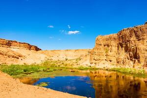 ai gerado deserto panorama fundo foto