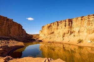 ai gerado deserto panorama fundo foto