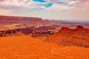 ai gerado deserto panorama fundo foto