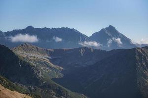 panorama das montanhas tatra de kasprowy wierch foto