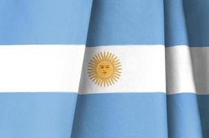 bandeira de tecido da argentina foto