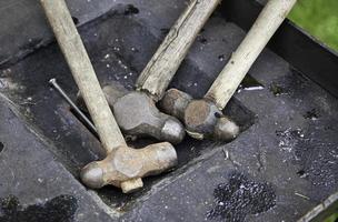 martelos de aço ferramentas foto