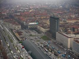 vista aérea de turin foto