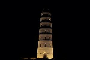 ai gerado mesquita Ramadã kareem, eid, islamismo, muçulmano, noite, lua. neural rede ai gerado foto