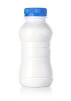garrafa de leite isolada foto