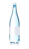 garrafa de água de plástico foto