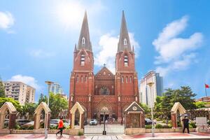 st. inácio catedral dentro xujiahui, Xangai foto