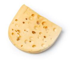 peça do queijo isolado foto
