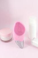 escova facial sônica rosa foto