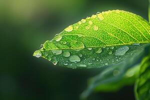 ai gerado natureza do verde folha dentro lindo jardim. natural verde folhas plantas fundo cobrir página meio Ambiente ecologia ou vegetação papel de parede conceito foto