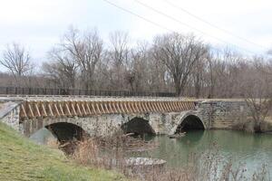 panorama ao longo a co canal dentro Williamsport maryland. foto