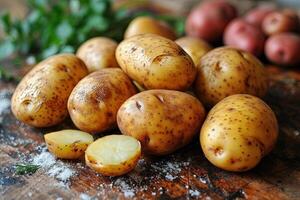 ai gerado nacional batata dia. nacional batata dia criativo conceito ilustração. foto