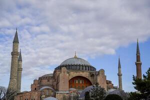 hagia Sofia santo Sofia mesquita dentro Istambul, Peru foto