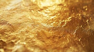 ai gerado abstrato ouro brilhante textura para a intrigante e elegante parede fundo, ai gerado foto