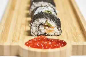 japonês Comida Sushi conceito foto