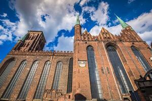st. de maria catedral dentro velho Cidade do Dansk, Polônia foto