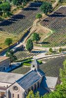 abbaye de Senanque perto Vila Gordes, Vaucluse região, Provença, França foto