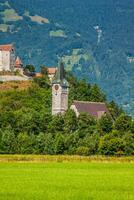 Vaduz castelo visualizar, lichtenstein foto