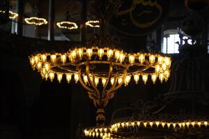 hagia Sofia mesquita dentro Istambul, Peru - interior foto