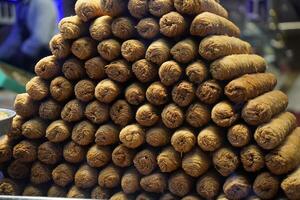 turco baklava com pistache tradicional otomano doce doce foto