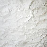 ai gerado branco reciclado construir papel textura fundo. abstrato cinzento material velho vintage página muito amassado. foto