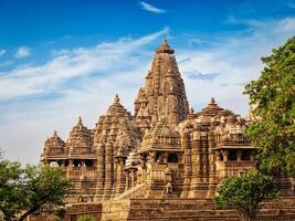 famoso templos do khajuraho foto
