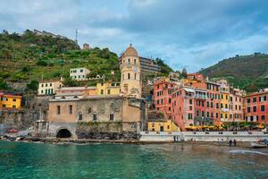 vernazza Vila, cinque terre, Ligúria, Itália foto