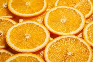 fatias de frutas coloridas de laranja foto