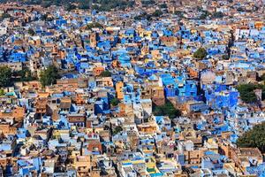 Jodhpur a azul cidade, rajastão, Índia foto