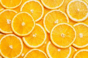 fatias de frutas coloridas de laranja foto