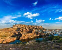 forte mehrangarh, jodhpur, rajasthan, índia foto