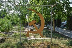 martelo e foice. a símbolo do a soviético era foto
