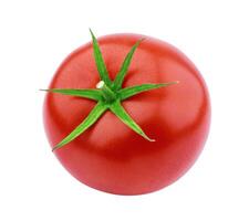 1 tomate isolado isolado em branco fundo foto