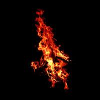 fogo do chama queimando isolado em Sombrio fundo para gráfico Projeto objetivo foto