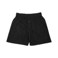 esporte shorts, Preto cor, frente e costas Visão isolado em branco foto