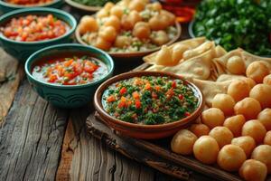 ai gerado Ramadã iftar refeição Ideias publicidade Comida fotografia foto