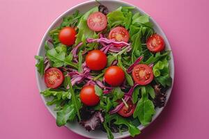 ai gerado Comida em a cozinha mesa para postar em social meios de comunicação profissional publicidade Comida fotografia foto