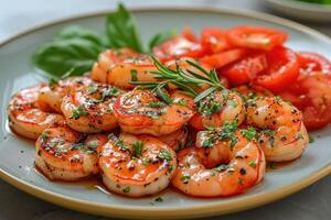 ai gerado Comida em a cozinha mesa para postar em social meios de comunicação profissional publicidade Comida fotografia foto