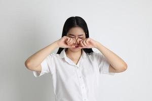 menina estudante asiática foto