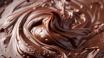 ai gerado abstrato arte do Derretendo chocolate, ideal para exibindo sobremesa criações foto