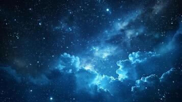 ai gerado uma sonhadores noite céu pano de fundo adornado com cintilante estrelas conjuntos uma mágico tom para qualquer ocasião foto