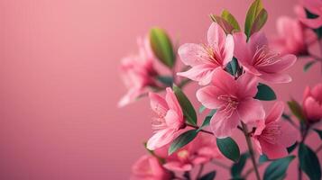 ai gerado simples composição destacando florescendo flores Como uma tributo para mulheres resiliência e beleza foto