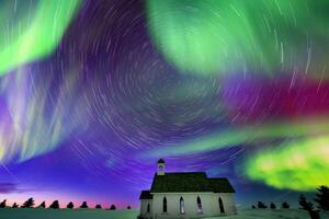 aurora boreal canadá foto