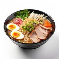 ai gerado ramen sopa fechar-se foto