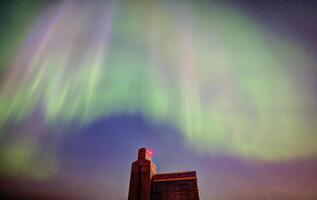 aurora boreal canadá foto