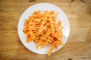 francês fritas ou frito batata ,queijo fritas foto