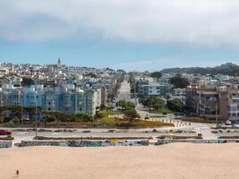 Onde a mar encontra a terra dentro san francisco. foto