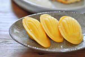 madalena, madeleines ou francês pão foto